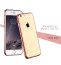 MeePhone ® For Apple iPhone 6 Plus / 6S Plus Noble Series Metal Electroplating Bumper Transparent Back Cover