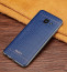 VAKU ® Samsung Galaxy A5 (2017) European Leather Stitched Gold Electroplated Soft TPU Back Cover