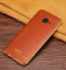 VAKU ® Samsung J7 Prime European Leather Stitched Gold Electroplated Soft TPU Back Cover