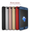 i-Paky ® Apple iPhone 7 Plus 360 Full Protection Metallic Finish 3-in-1 Ultra-thin Slim Front Case + Tempered + Back Cover