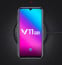 Vaku ® Vivo V11 Pro Ling Series Ultra-thin Metal Electroplating Splicing PC Back Cover