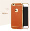 VAKU ® Apple iPhone 7 Leather Stitched Gold Electroplated Soft TPU Back Cover