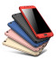 Vaku ® VIVO Y66 7D Series PC Case  Dual-Colour Finish 3-in-1 Ultra-thin Slim Front Case + Tempered + Back Cover