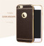 VAKU ® Apple iPhone 6 / 6S Leather Stitched Gold Electroplated Soft TPU Back Cover
