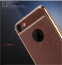 VAKU ® Apple iPhone 7 Leather Stitched Gold Electroplated Soft TPU Back Cover