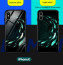 VAKU ® Apple iPhone X Luminous Printed Glass Shell Battery Glowing Case Back Cover