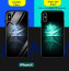 VAKU ® Apple iPhone X Luminous Printed Glass Shell Battery Glowing Case Back Cover