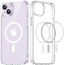 Vaku Luxos ® Apple iPhone 14 Plus Glassy Magsafe Series Clear TPU Shockproof Scratch Resistant Slim Protective Cover [ Only Back Cover ]