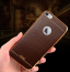 VAKU ® Apple iPhone 6 / 6S European Leather Stitched Gold Electroplated Soft TPU Back Cover