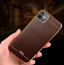 VAKU ® Apple iPhone 11 European Leather Stitched Gold Electroplated Soft TPU Back Cover