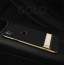 Vaku ® Apple iPhone XS Max Royle Case Ultra-thin Dual Metal + inbuilt Stand Soft / Silicon Case