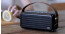 Divoom ® Retro Portable Bluetooth Speaker with 40W Stereo Sound, Bassup, Bluetooth 5.0, 25-Hour Playtime, Perfect Speaker for Home, Party, Outdoors - Black