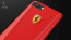 Ferrari ® Apple iPhone 8 Official California T Series Double Stitched Dual-Material PU Leather Back Cover