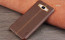 Vaku ® Samsung Galaxy A8 Lezle Series Double Stitch Leather Shell with Metallic Logo Display Back Cover