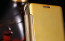 Vaku ® Samsung Galaxy Note 4 Mate Smart Awakening Mirror Folio Metal Electroplated PC Flip Cover