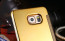 Vaku ® Samsung Galaxy Note 4 Mate Smart Awakening Mirror Folio Metal Electroplated PC Flip Cover