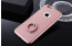 i-Paky ® Apple iPhone 6 / 6S 360 Full Protection Metallic Finish 3-in-1 Ultra-thin Slim Front Case + Tempered Glass + Inbuilt Metal Ring Kickstand + Back Cover