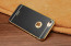 VAKU ® Apple iPhone 7 Leather Stitched Gold Electroplated Soft TPU Back Cover