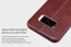 Vorson ® Samsung Galaxy Note 8 Lexza Series Double Stitch Leather Shell with Metallic Camera Protection Back Cover