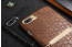 VAKU ® Apple iPhone 8 RAMADA Series Stucco Persion Engraved Leather Shell with Metallic Logo Display Back Cover