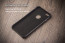 Vorson ® Apple iPhone 6 / 6S Lexza Series Double Stitch Leather Shell with Metallic Logo Display Back Cover