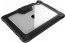 Vaku ® STALWART Bumper Leather with Transparent Back Smart Tri-Fold Pencil Holder Case for Apple iPad mini 6 - Black