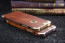 R-JUST ® Apple iPhone 6 / 6S Rosewood Shockproof Aluminium Metal+Wooden Bumper with Leather Veneer Back Cover