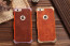 R-JUST ® Apple iPhone 6 / 6S Rosewood Shockproof Aluminium Metal+Wooden Bumper with Leather Veneer Back Cover