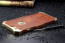 R-JUST ® Apple iPhone 6 / 6S Rosewood Shockproof Aluminium Metal+Wooden Bumper with Leather Veneer Back Cover