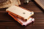 R-JUST ® Apple iPhone 6 / 6S Rosewood Shockproof Aluminium Metal+Wooden Bumper with Leather Veneer Back Cover