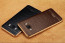 VAKU ® Samsung A8 European Leather Stitched Gold Electroplated Soft TPU Back Cover