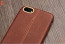 Vaku ® Oppo F3 Lexza Series Double Stitch Leather Shell with Metallic Camera Protection Back Cover