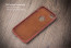 Vorson ® Apple iPhone 5 / 5S / SE Lexza Series Double Stitch Leather Shell with Metallic Logo Display Back Cover