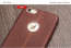 Vorson ® Apple iPhone 6 Plus / 6S Plus Lexza Series Double Stitch Leather Shell with Metallic Logo Display Back Cover