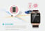 SmartWatch ® GV08S 1.5 inch Touchscreen 2.0M Camera Support + SIM Card + Bluetooth + Pedometer