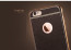 VAKU ® Apple iPhone 7 Leather Stitched Gold Electroplated Soft TPU Back Cover