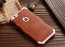 R-JUST ® Apple iPhone 6 / 6S Rosewood Shockproof Aluminium Metal+Wooden Bumper with Leather Veneer Back Cover