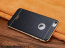 VAKU ® Apple iPhone 6 Plus / 6S Plus European Leather Stitched Gold Electroplated Soft TPU Back Cover