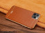 VAKU ® For Apple iPhone 11 Pro European Leather Stitched Gold Electroplated Soft TPU Back Cover