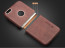 Vorson ® Apple iPhone 6 / 6S Lexza Series Double Stitch Leather Shell with Metallic Logo Display Back Cover