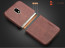 Vaku ® Samsung Galaxy J7 Pro Lexza Series Double Stitch Leather Shell with Metallic Camera Protection Back Cover