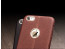 Vorson ® Apple iPhone 6 / 6S Lexza Series Double Stitch Leather Shell with Metallic Logo Display Back Cover