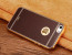 VAKU ® Apple iPhone 5S / SE / 5 Leather Stiched Gold Electroplated Soft TPU Back Cover