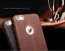 VAKU ® Apple iPhone 6 Plus / 6S Plus Nexza Series Double Stitch Leather Shell with Metallic Logo Display Back Cover