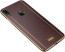 VAKU ® Vivo V9 Vertical Leather Stitched Gold Electroplated Soft TPU Back Cover