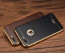 VAKU ® Apple iPhone 7 Plus European Leather Stitched Gold Electroplated Soft TPU Back Cover