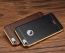 VAKU ® Apple iPhone 6 Plus / 6S Plus European Leather Stitched Gold Electroplated Soft TPU Back Cover