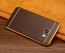 Vaku ® Samsung Galaxy C7 Pro Leather Stitched Gold Electroplated Soft TPU Back Cover