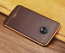 VAKU ®  Motorola Moto G5 Plus European Leather Stitched Gold Electroplated Soft TPU Back Cover