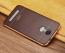 VAKU ® XIAOMI Redmi Note 3 European Leather Stitched Gold Electroplated Soft TPU Back Cover